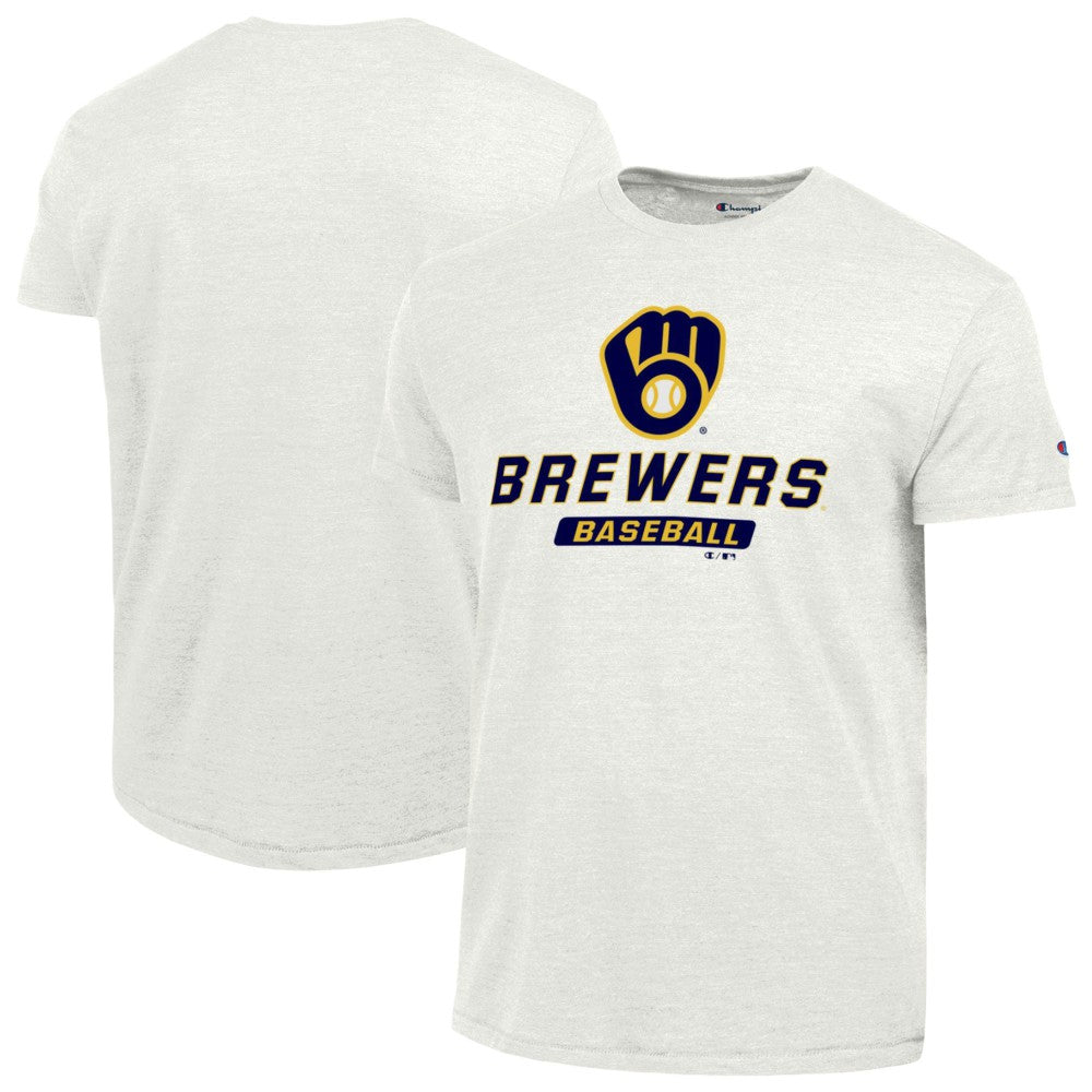 Milwaukee Brewers Champion Ultimate Tri-blend T-Shirt White