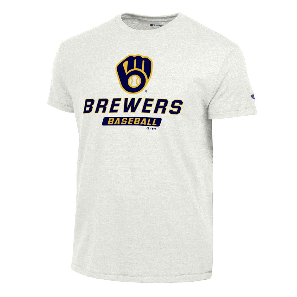 Milwaukee Brewers Champion Ultimate Tri-blend T-Shirt White