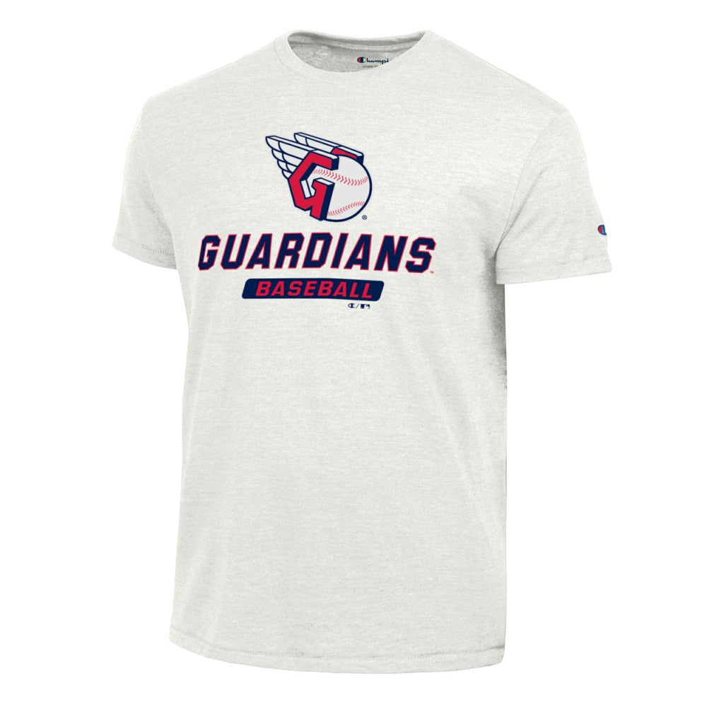 Cleveland Guardians Champion Ultimate Tri-blend T-Shirt White