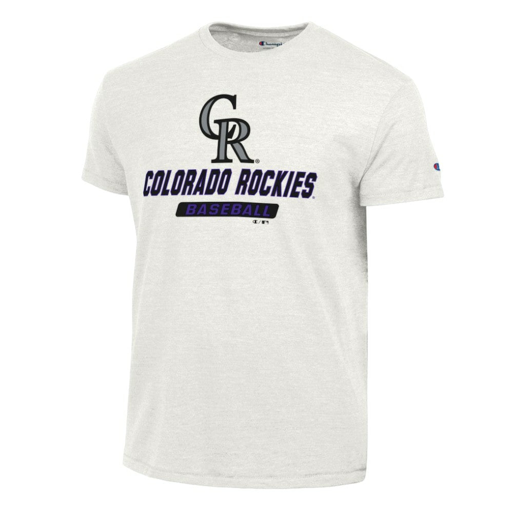 Colorado Rockies Champion Ultimate Tri-blend T-Shirt White