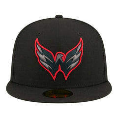 Washington Capitals New Era Color Pop 59FIFTY Fitted Hat Black