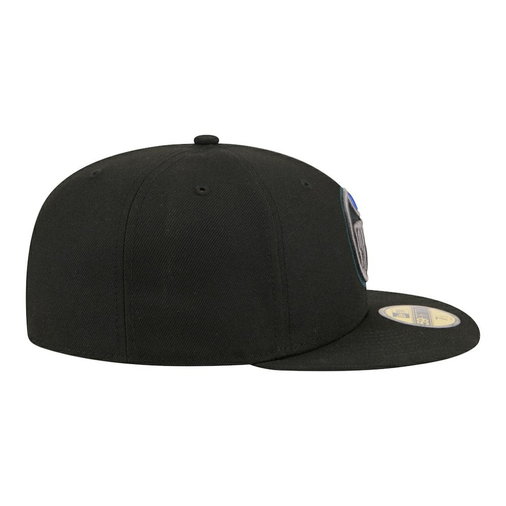 Edmonton Oilers New Era Color Pop 59FIFTY Fitted Hat Black