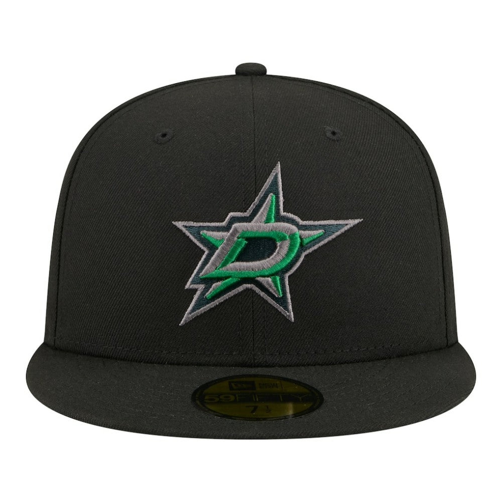Dallas Stars New Era Color Pop 59FIFTY Fitted Hat Black