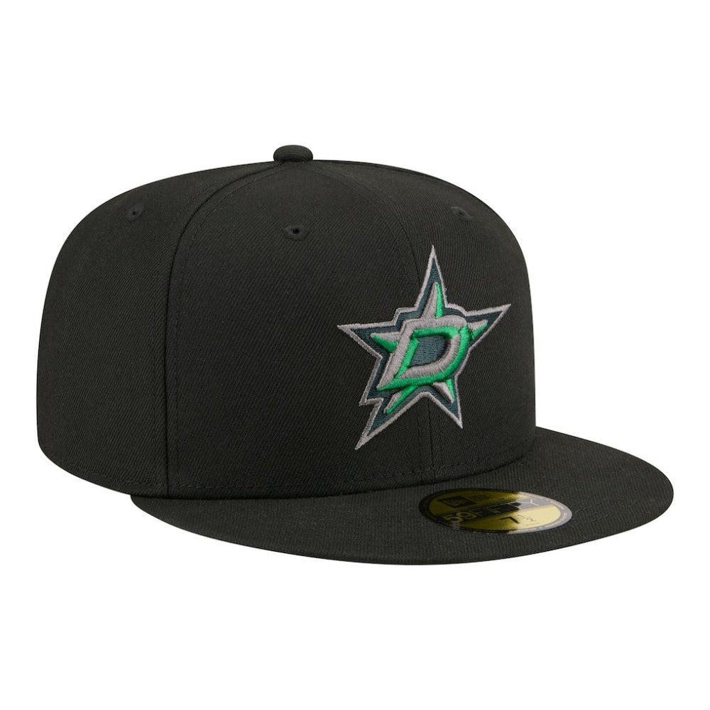 Dallas Stars New Era Color Pop 59FIFTY Fitted Hat Black