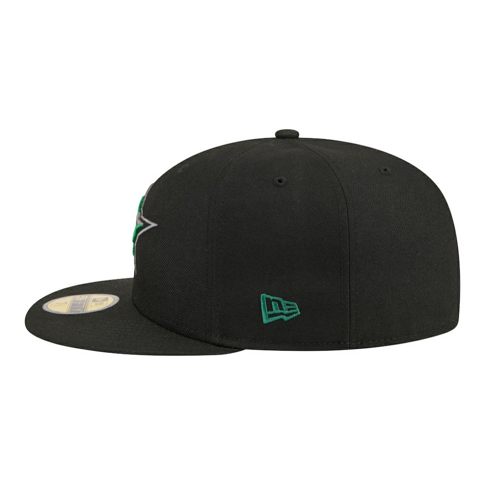 Dallas Stars New Era Color Pop 59FIFTY Fitted Hat Black