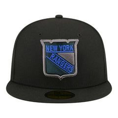 New York Rangers New Era Color Pop 59FIFTY Fitted Hat Black