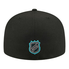 San Jose Sharks New Era Color Pop 59FIFTY Fitted Hat Black