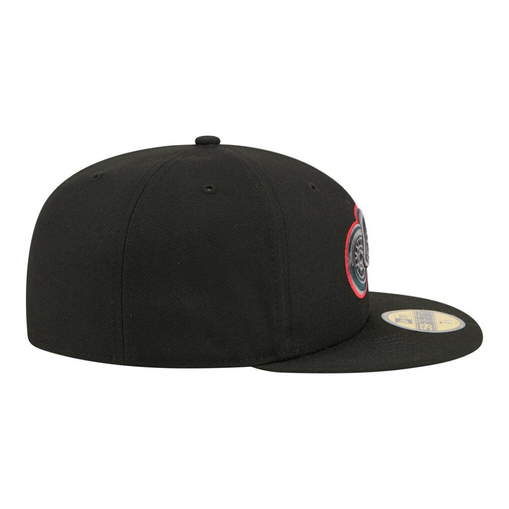 Detroit Red Wings New Era Color Pop 59FIFTY Fitted Hat Black