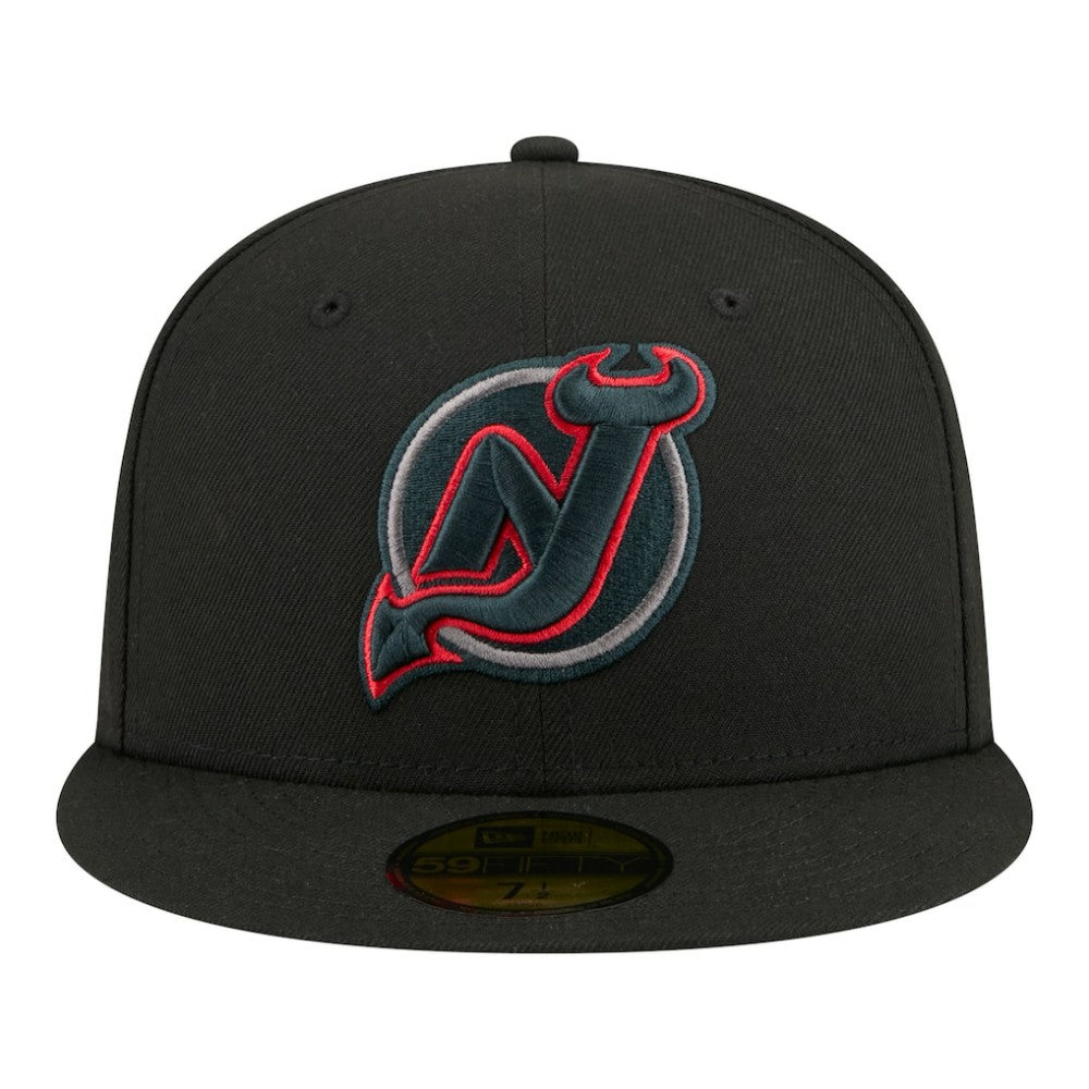 New Jersey Devils New Era Color Pop 59FIFTY Fitted Hat Black