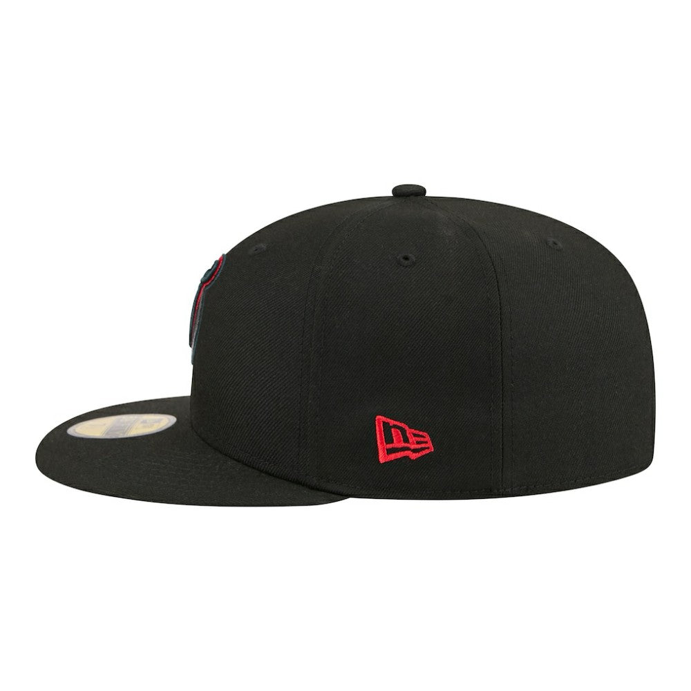 New Jersey Devils New Era Color Pop 59FIFTY Fitted Hat Black