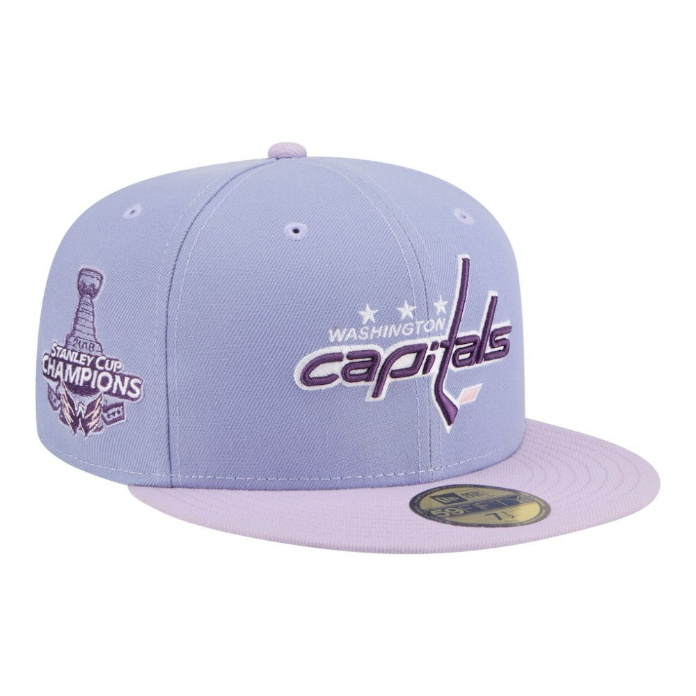 Washington Capitals New Era Lavender Bloom 59FIFTY Fitted Hat Purple/Light Purple