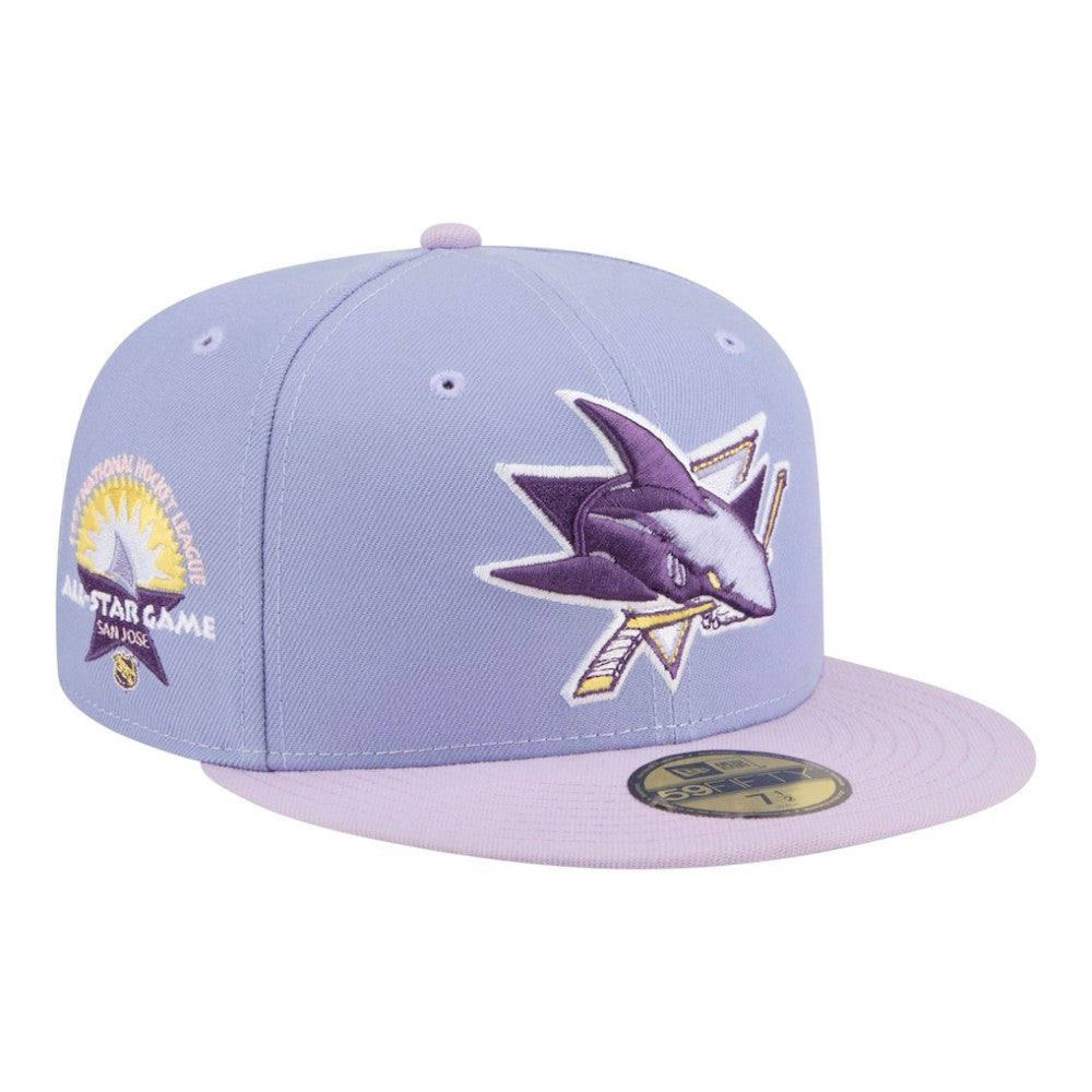 San Jose Sharks New Era Lavender Bloom 59FIFTY Fitted Hat Light Purple/Purple