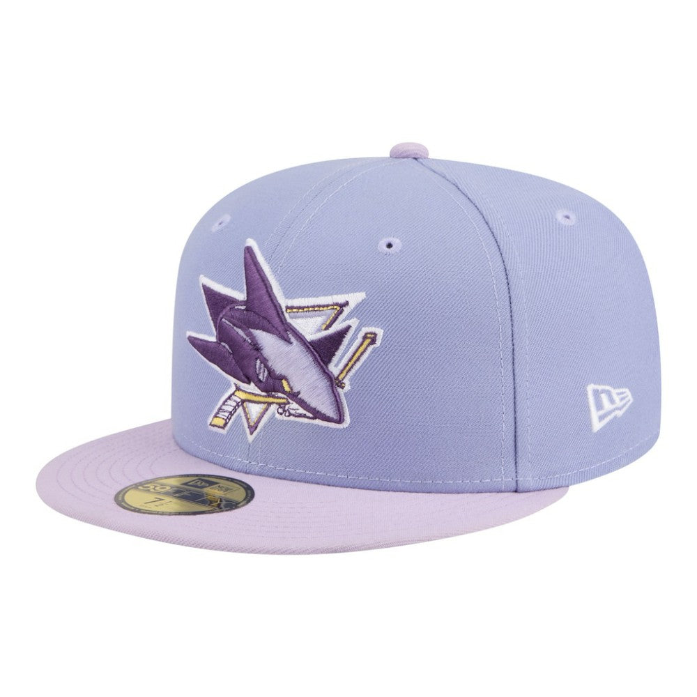 San Jose Sharks New Era Lavender Bloom 59FIFTY Fitted Hat Light Purple/Purple