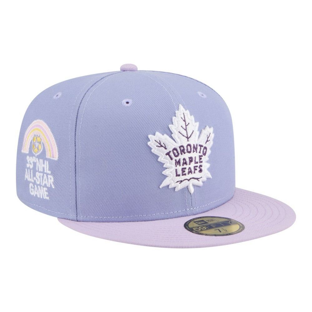 Toronto Maple Leafs New Era Lavender Bloom 59FIFTY Fitted Hat Light Purple/Purple