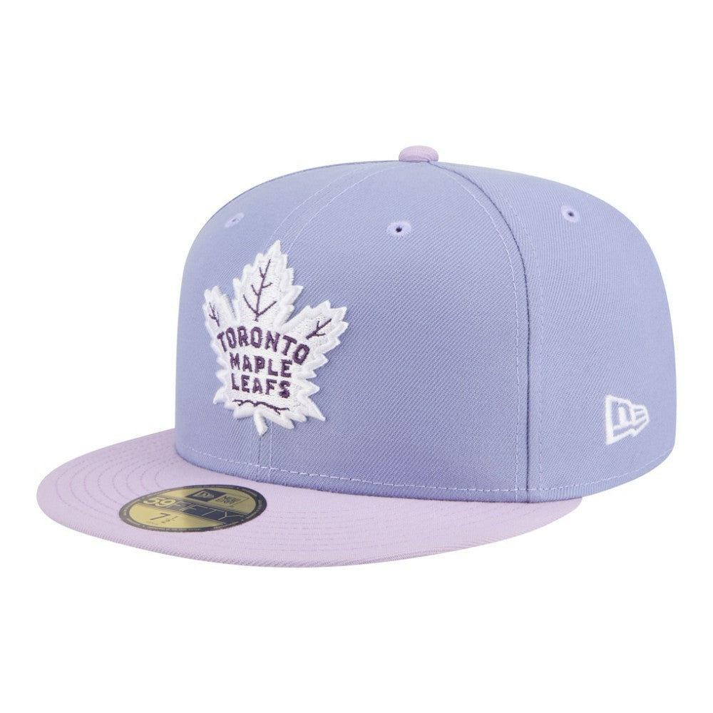 Toronto Maple Leafs New Era Lavender Bloom 59FIFTY Fitted Hat Light Purple/Purple