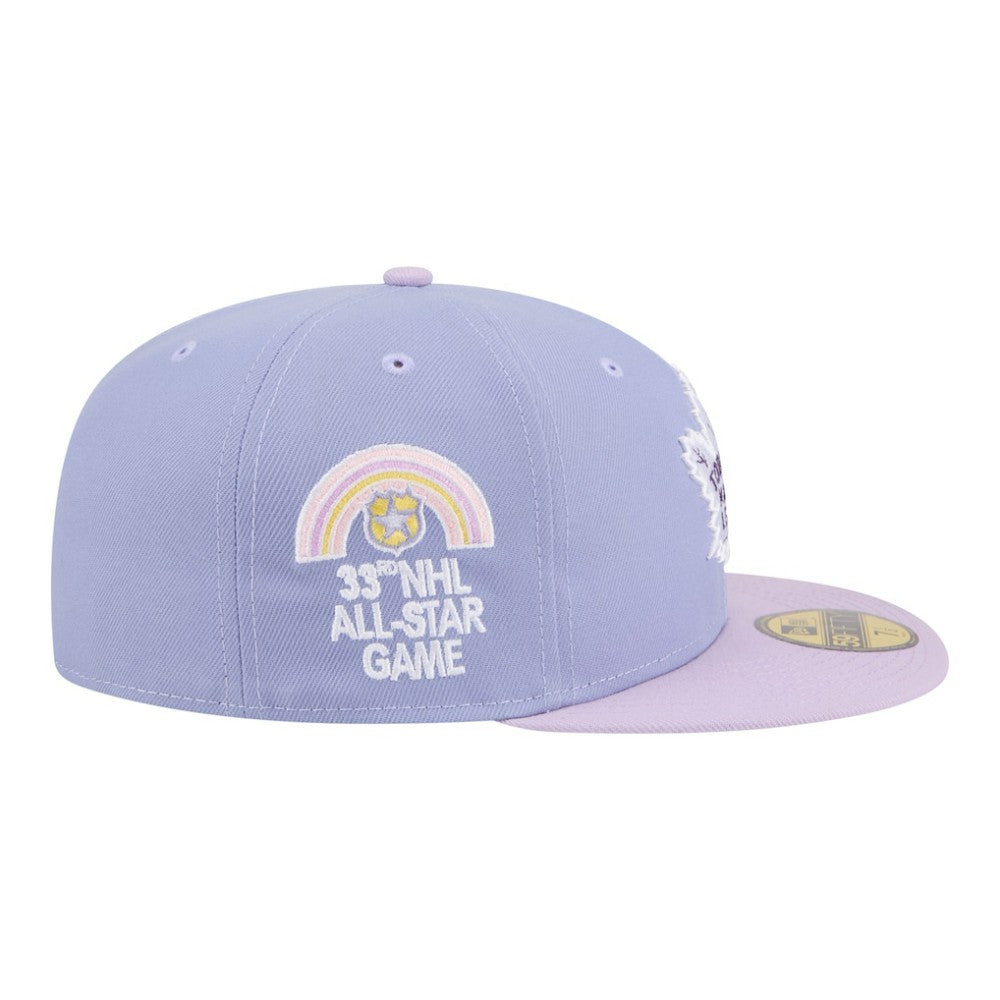 Toronto Maple Leafs New Era Lavender Bloom 59FIFTY Fitted Hat Light Purple/Purple