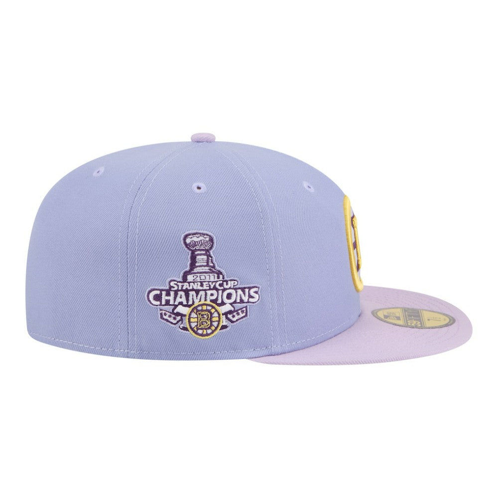 Boston Bruins New Era Lavender Bloom 59FIFTY Fitted Hat Light Purple/Purple