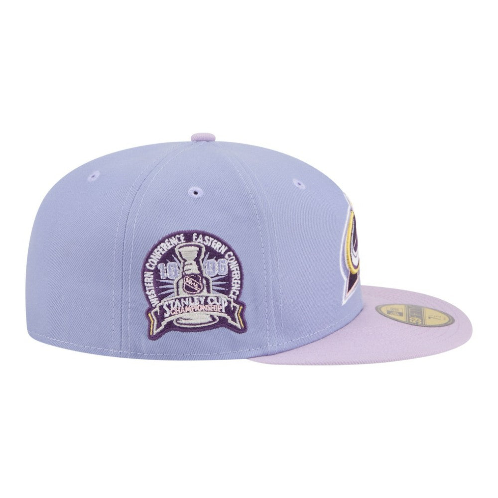 Colorado Avalanche New Era Lavender Bloom 59FIFTY Fitted Hat Light Purple/Purple