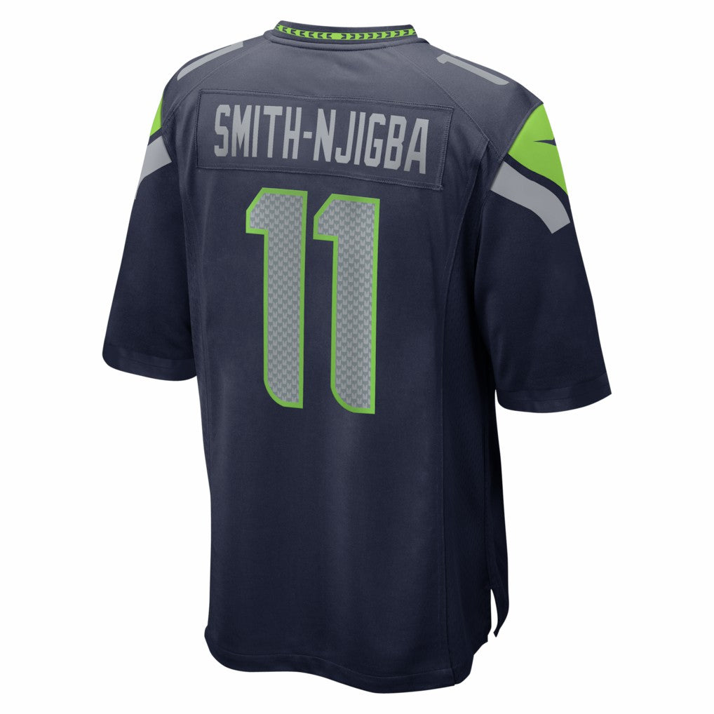 Jaxon Smith-Njigba Seattle Seahawks Super Bowl LX Patch Game Jersey - College Navy