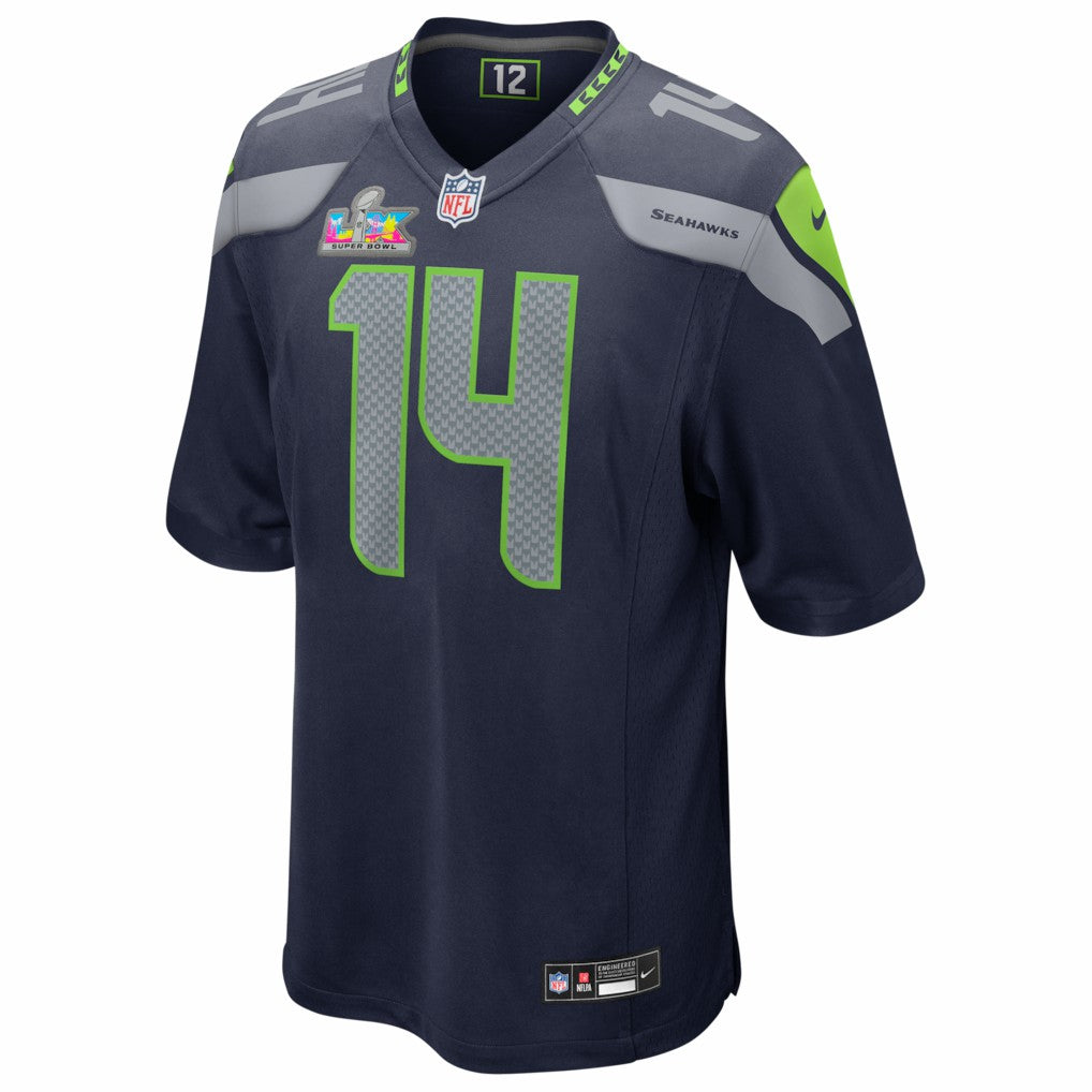 Sam Darnold Seattle Seahawks Super Bowl LX Patch Game Jersey - College Navy