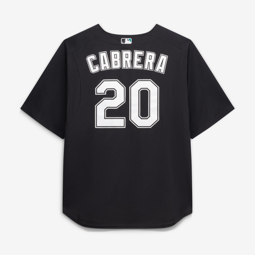 Miguel Cabrera Miami Marlins Big & Tall Cooperstown Mesh Batting Practice Jersey Black | Mitchell & Ness