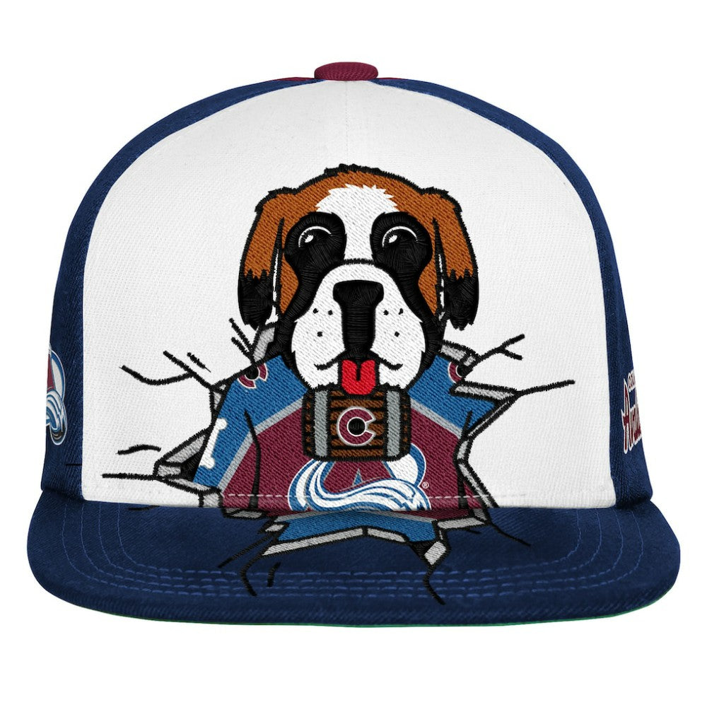 Colorado Avalanche Mitchell & Ness Youth Mascot Snapback Hat Maroon