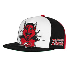 New Jersey Devils Mitchell & Ness Youth Mascot Snapback Hat Red