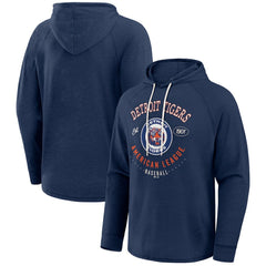 Detroit Tigers Darius Rucker Collection Raglan Hooded Long Sleeve T-Shirt Blue