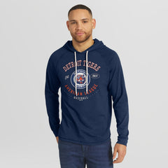 Detroit Tigers Darius Rucker Collection Raglan Hooded Long Sleeve T-Shirt Blue