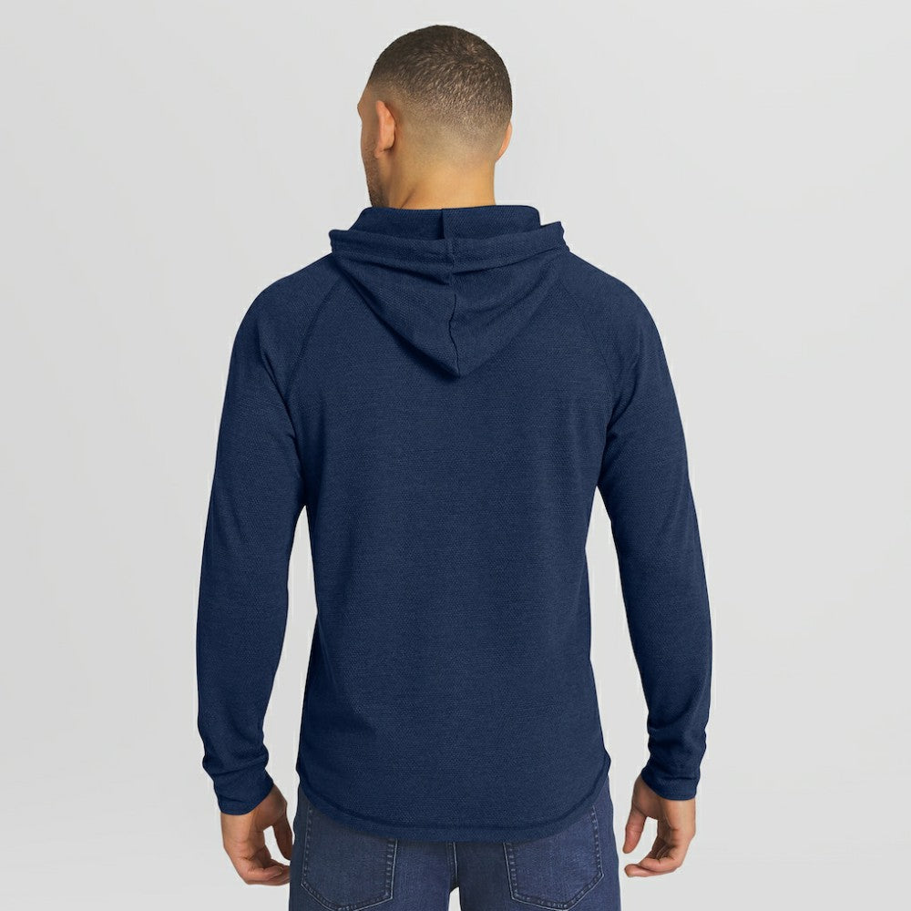 Detroit Tigers Darius Rucker Collection Raglan Hooded Long Sleeve T-Shirt Blue