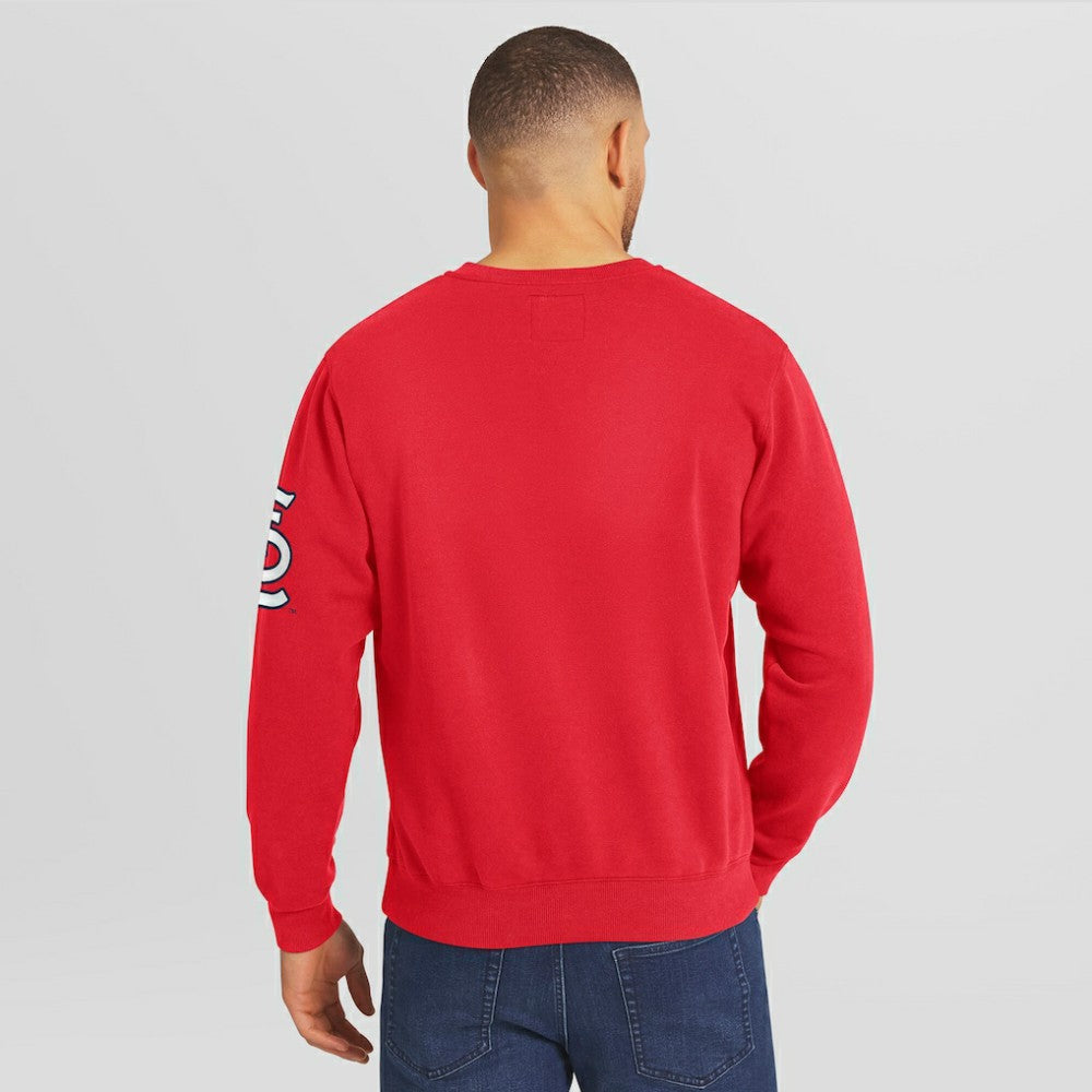St. Louis Cardinals Darius Rucker Collection Washed Crew Neck Pullover Sweatshirt Red