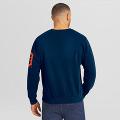 Detroit Tigers Darius Rucker Collection Washed Crew Neck Pullover Sweatshirt Navy