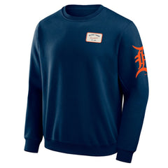 Detroit Tigers Darius Rucker Collection Washed Crew Neck Pullover Sweatshirt Navy