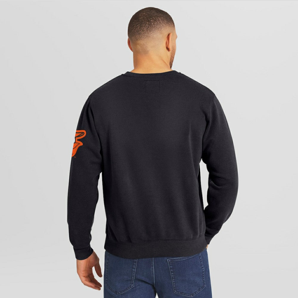 Baltimore Orioles Darius Rucker Collection Washed Crew Neck Pullover Sweatshirt Black