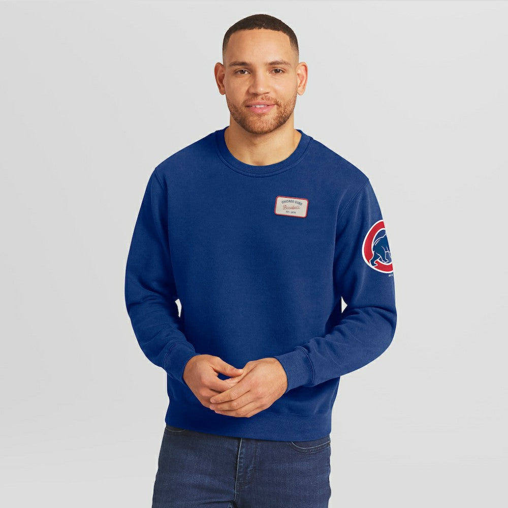 Chicago Cubs Darius Rucker Collection Washed Crew Neck Pullover Sweatshirt Royal