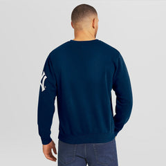 New York Yankees Darius Rucker Collection Washed Crew Neck Pullover Sweatshirt Navy