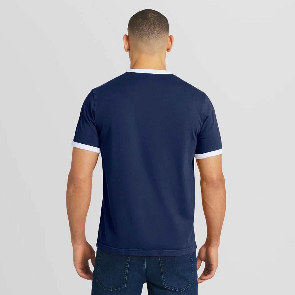 Milwaukee Brewers Darius Rucker Collection Washed Ringer T-Shirt Navy