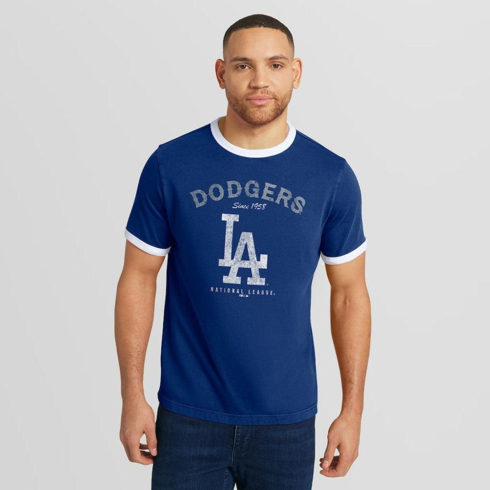 Los Angeles Dodgers Darius Rucker Collection Washed Ringer T-Shirt Royal