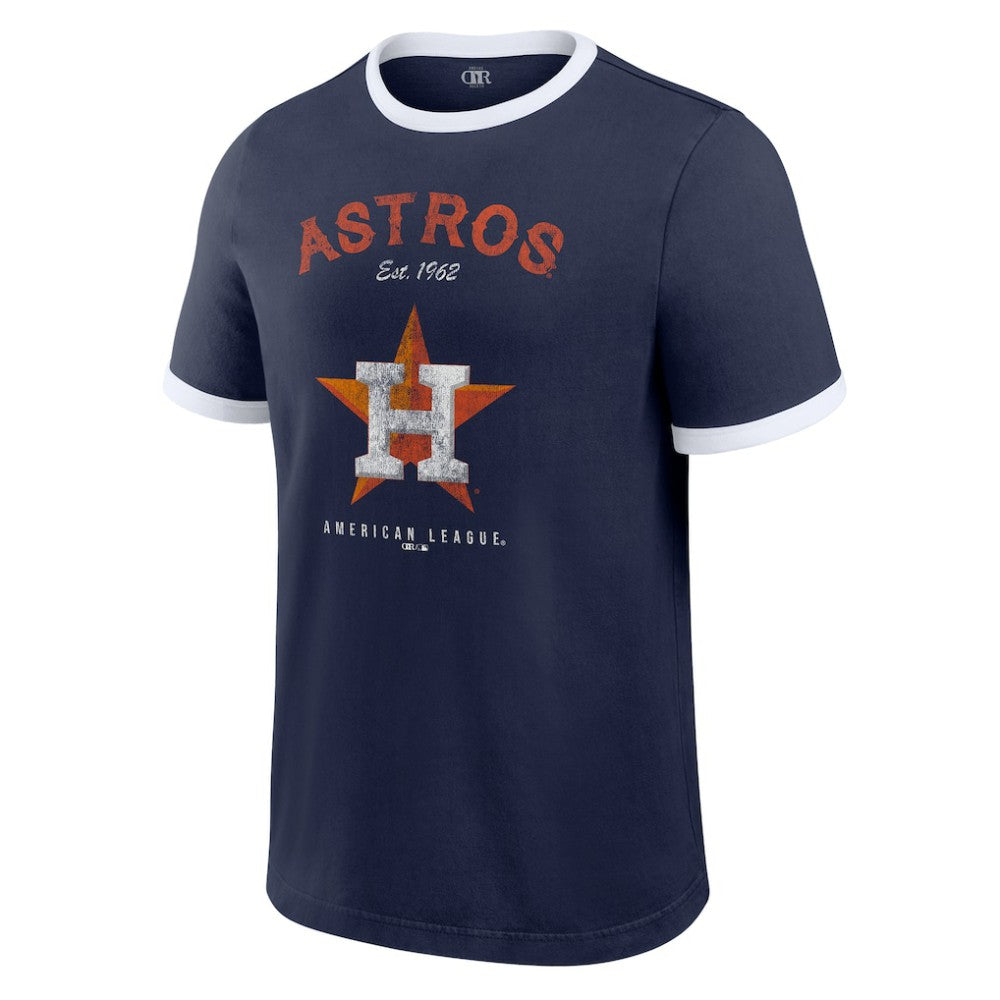 Houston Astros Darius Rucker Collection Washed Ringer T-Shirt Navy