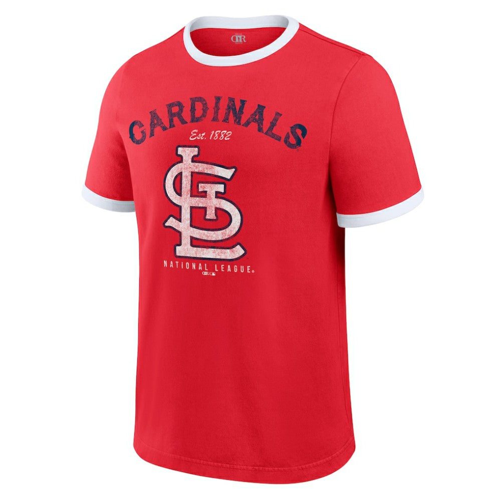 St. Louis Cardinals Darius Rucker Collection Washed Ringer T-Shirt Red