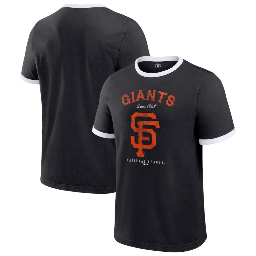 San Francisco Giants Darius Rucker Collection Washed Ringer T-Shirt Black