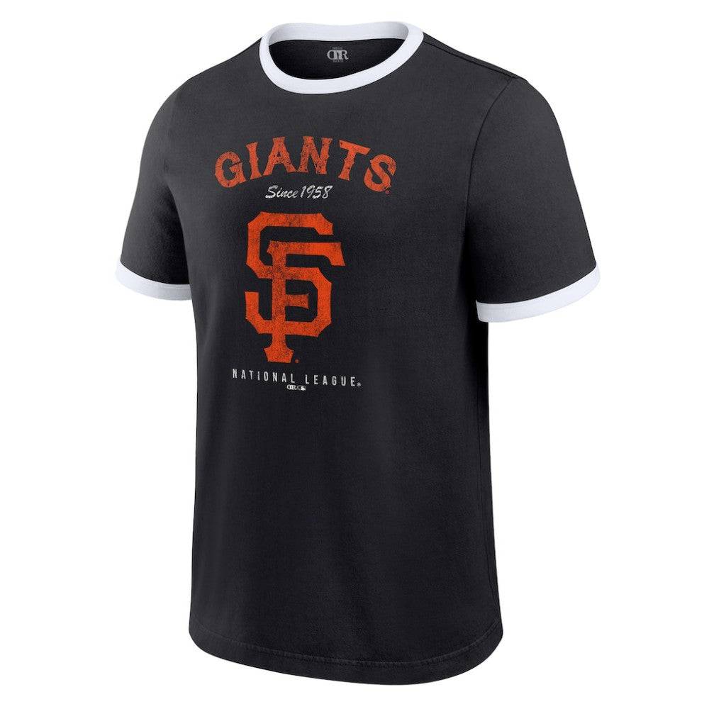 San Francisco Giants Darius Rucker Collection Washed Ringer T-Shirt Black