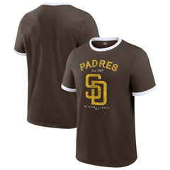 San Diego Padres Darius Rucker Collection Washed Ringer T-Shirt Brown