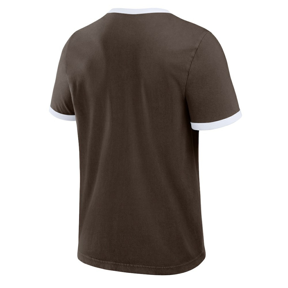 San Diego Padres Darius Rucker Collection Washed Ringer T-Shirt Brown