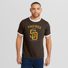 San Diego Padres Darius Rucker Collection Washed Ringer T-Shirt Brown