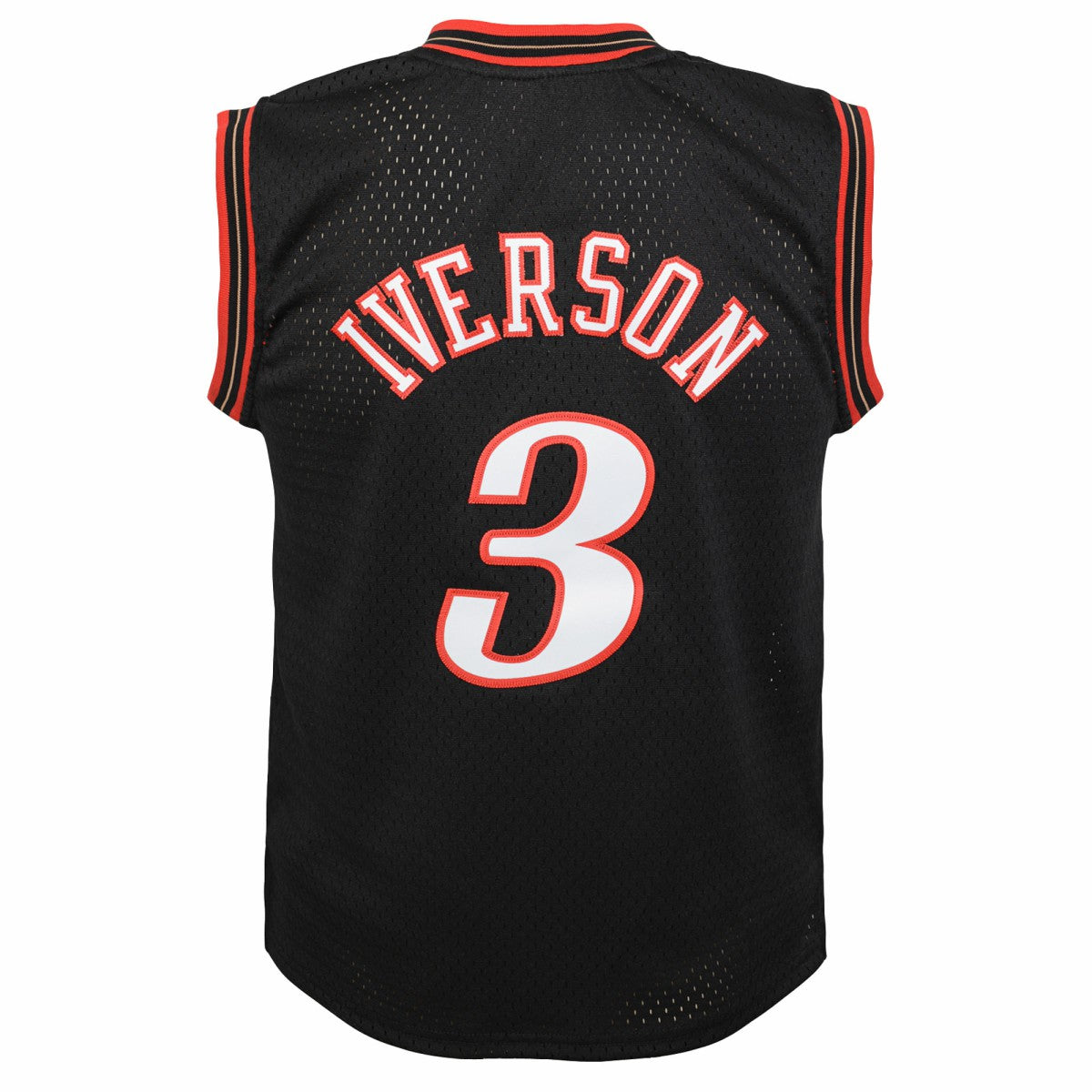 Allen Iverson Philadelphia 76ers Youth 2000-01 Swingman Road Jersey - Black