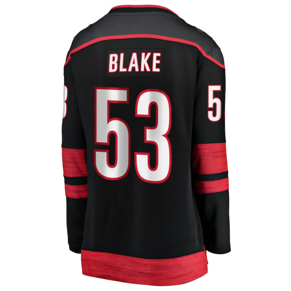 Jackson Blake Carolina Hurricanes Fanatics Women's Home Breakaway Jersey Black