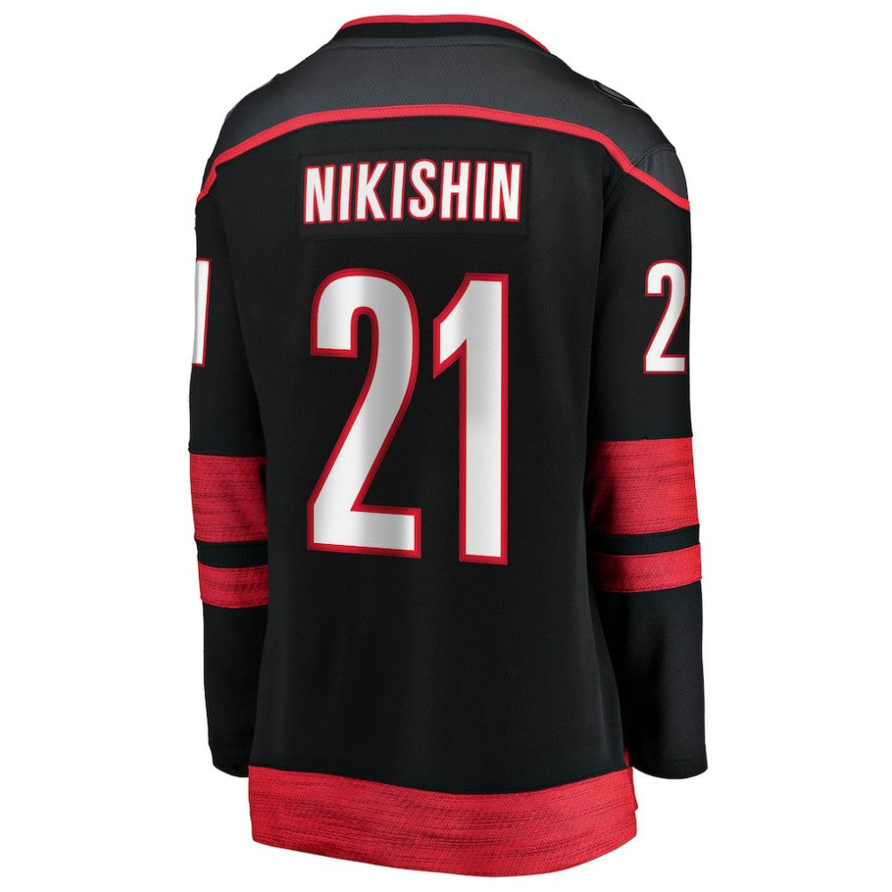 Alexander Nikishin Carolina Hurricanes Fanatics Women's Home Breakaway Jersey Black