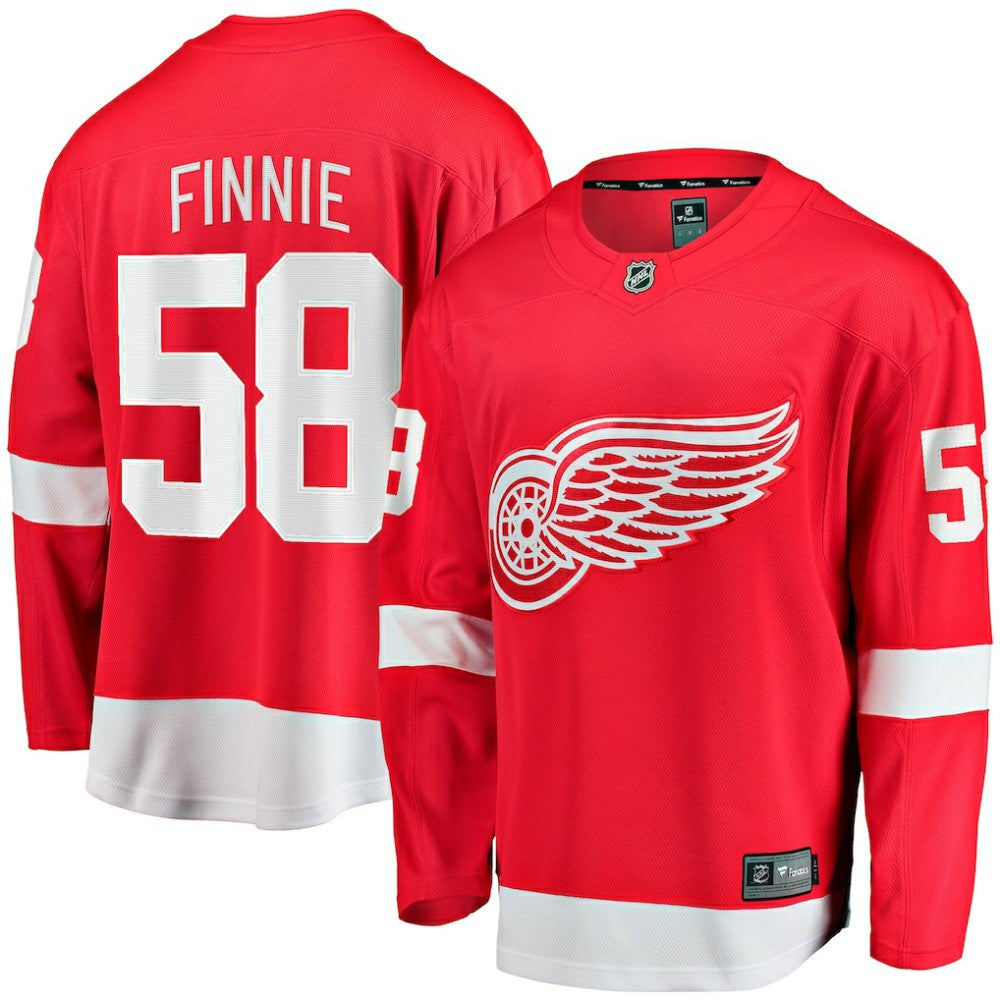 Emmitt Finnie Detroit Red Wings Fanatics Home Breakaway Jersey Red