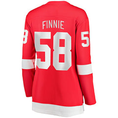 Emmitt Finnie Detroit Red Wings Fanatics Women's Home Breakaway Jersey Red